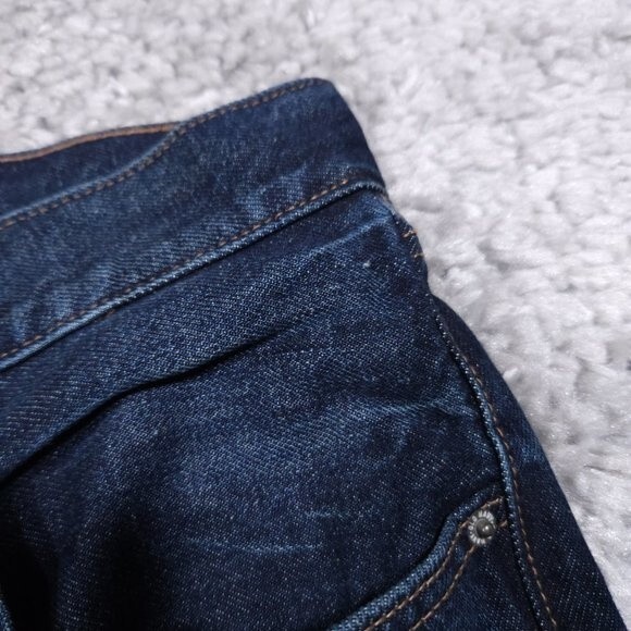 Old Navy High Rise Slouchy Straight Jeans Cropped Women's Plus Size 28 Dark Wash - Picture 13 of 13